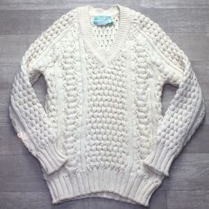 Fisherman’s Sweater Wool Adult 40 Donegal Woolen From Ireland